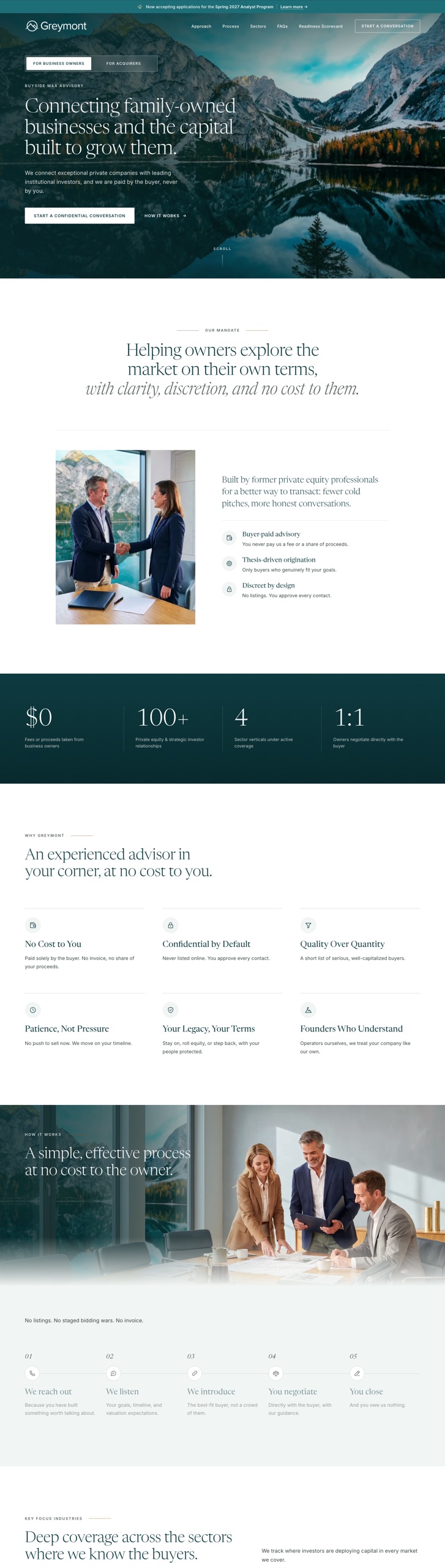 Greymont Advisors website
